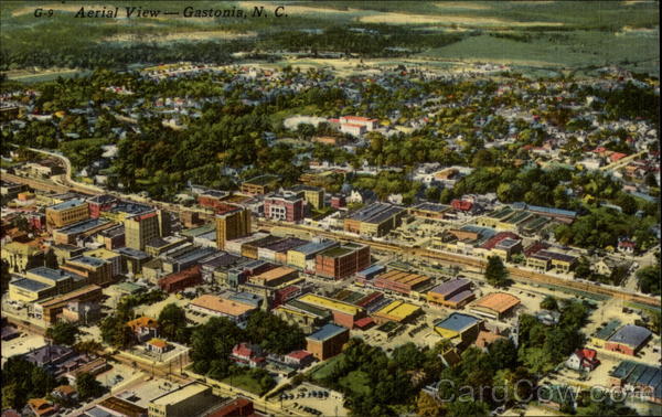 Aerial View Gastonia North Carolina