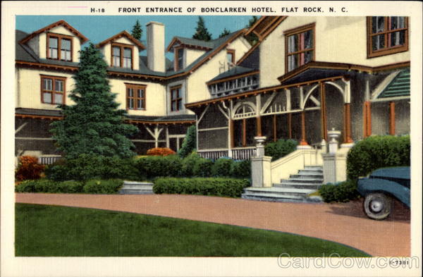 Front Entrance of Bonclarken Hotel Flat Rock North Carolina
