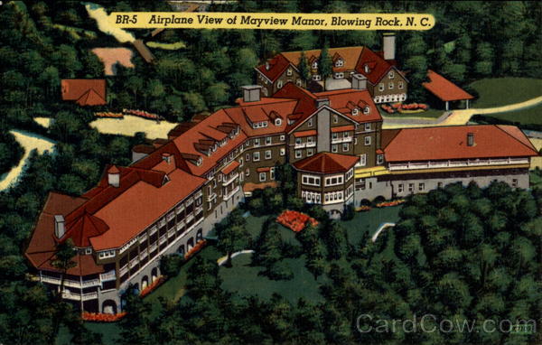 Airplane View of Mayview Manor Blowing Rock North Carolina