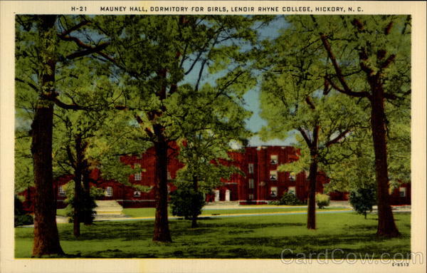 Mauney Fall, Dormitory For Girls, Lendir Rhyne College Hickory North Carolina