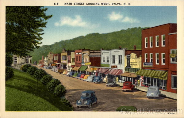 Main Street Looking West Sylva North Carolina