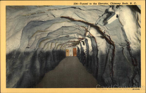 234 - Tunnel to the Elevator, Chimney Rock, N.C North Carolina