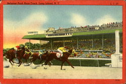 Belmont Park Race Track, Long Island, N.Y Horse Racing Postcard Postcard