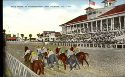 Race Track at Fairgrounds, New Orleans, La Postcard