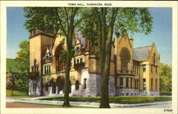 Town Hall Fairhaven, MA Postcard Postcard