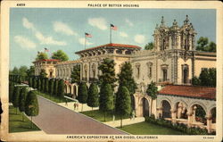 Palace of Better Housing San Diego, CA 1935 California Pacific Exposition San Diego Postcard Postcard