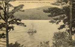 Sailing at Camp Wabunaki Postcard
