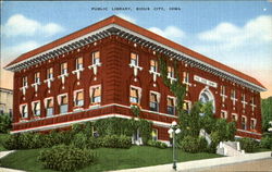 Public Library Sioux City, IA Postcard Postcard