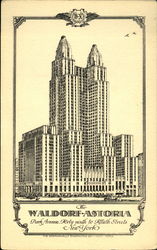 The Waldorf-Astoria Postcard