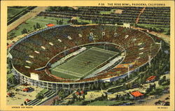 P-38 The Rose Bow, Pasadena, California Football Postcard Postcard