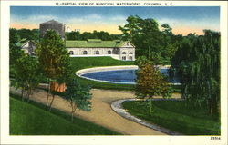 Partial View of Municipal Waterworks Postcard