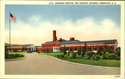 Shriners Hospital for Crippled Children Greenville, SC Postcard Postcard