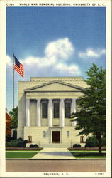 World War Memorial Building Columbia, SC Postcard Postcard