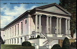 Buncombe Street Methodist Church Greenville, SC Postcard Postcard