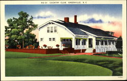 Country Club Greenville, SC Postcard Postcard