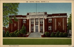 8-26 Central School, Sumter, S.C South Carolina Postcard Postcard