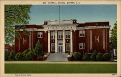8-26 Central School, Sumter, S.C Postcard