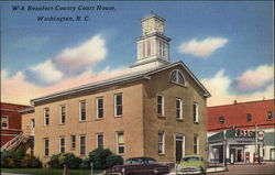 W-8 Beaufort County Court House, Washington, N.C North Carolina Postcard Postcard