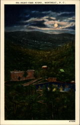 Night-Time Scene Montreat, NC Postcard Postcard