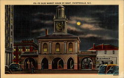 Ye Olde Market House by Night Postcard