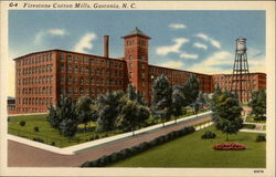 Firestone Cotton Mills Gastonia, NC Postcard Postcard