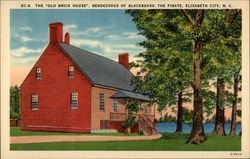 Old Brick House Elizabeth City, NC Postcard Postcard