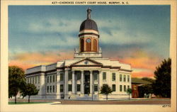 Cherokee County Court House Murphy, NC Postcard Postcard