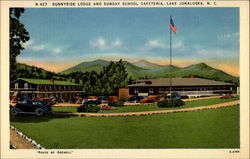 Sunnyside Lodge and Sunday School Cafeteria Postcard