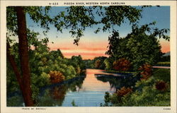 Pigeon River Scenic, NC Postcard Postcard