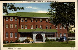 Monte Vista Manor, Black Mountain, N.C Postcard