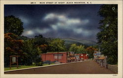 Main Street at Night Postcard