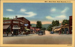 Main Street Black Mountain, NC Postcard Postcard