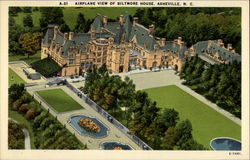Airplane view of Biltmore House Airplane view of Biltmore House