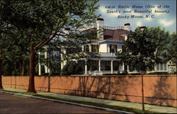 Battle Home (One of the South's most Beautiful houses), Rocky Mount, N. C North Carolina Postcard Postcard