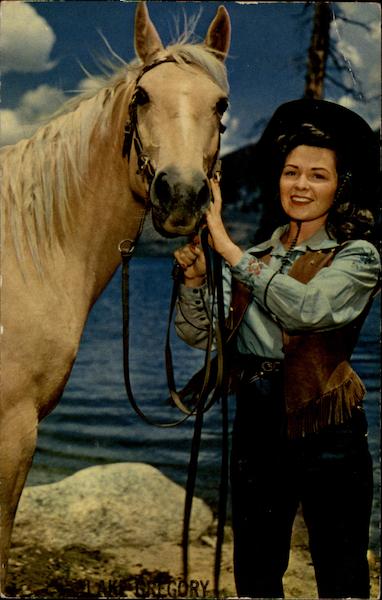 Western Cutie and Her Mount Cowboy Western