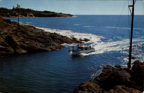 Entrance to Depoe Bay Harbor Oregon