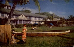 The Ocean Terrace of Konna Inn Postcard