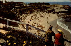 Sunset Cliffs municipal beach of San Diego California Postcard Postcard