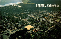 Aerial View of Carmel, California Postcard