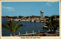 Colorful Bahia Mar Yacht Basin Fort Lauderdale, FL Postcard Postcard