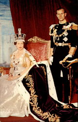 Her Majesty Queen Elizabeth II and His Royal Highness The Prince Phillip, Duke of Edinburgh Postcard