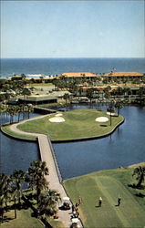 Aerial view of Ponte Vedra's Famous Island Ninth Postcard