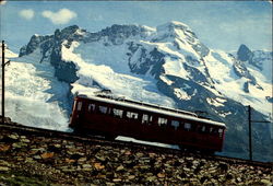 Die Gornergratbahn, Zermatt-Gornergrat 1616-3130 m Breithorn Switzerland Postcard Postcard