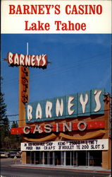 Barney's Casino Lake Tahoe California Postcard Postcard