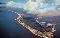 Aerial View of Dauphin Island Postcard