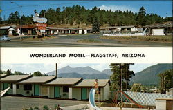 Wonderland Motel Flagstaff, AZ Postcard Postcard