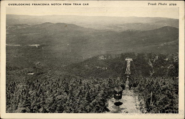 Overlooking Franconia Notch from the Tram Car New Hampshire