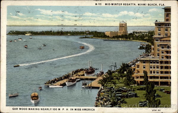 Mid-winter Regatta, Miami Beach, Fla Florida