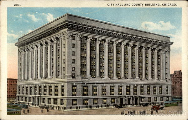 City Hall and County Building, Chicago Illinois