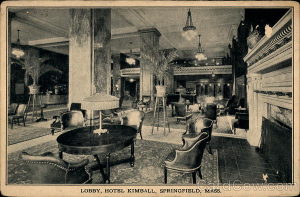 Lobby, Hotel Kimball Springfield Massachusetts